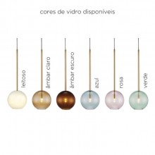 Pendente Eyes Klaxon Lustre Teto Ao Inox Globo Minimalista 